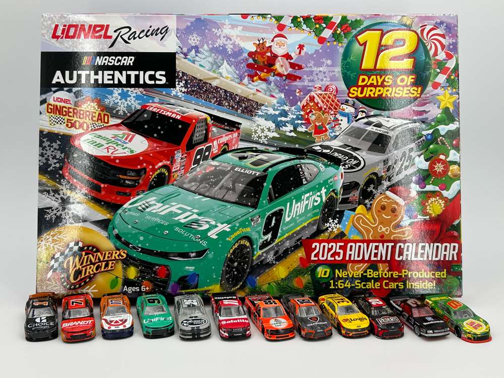 2025 Lionel Racing Advent Calendar w/ 12 1:64 Nascar Diecast