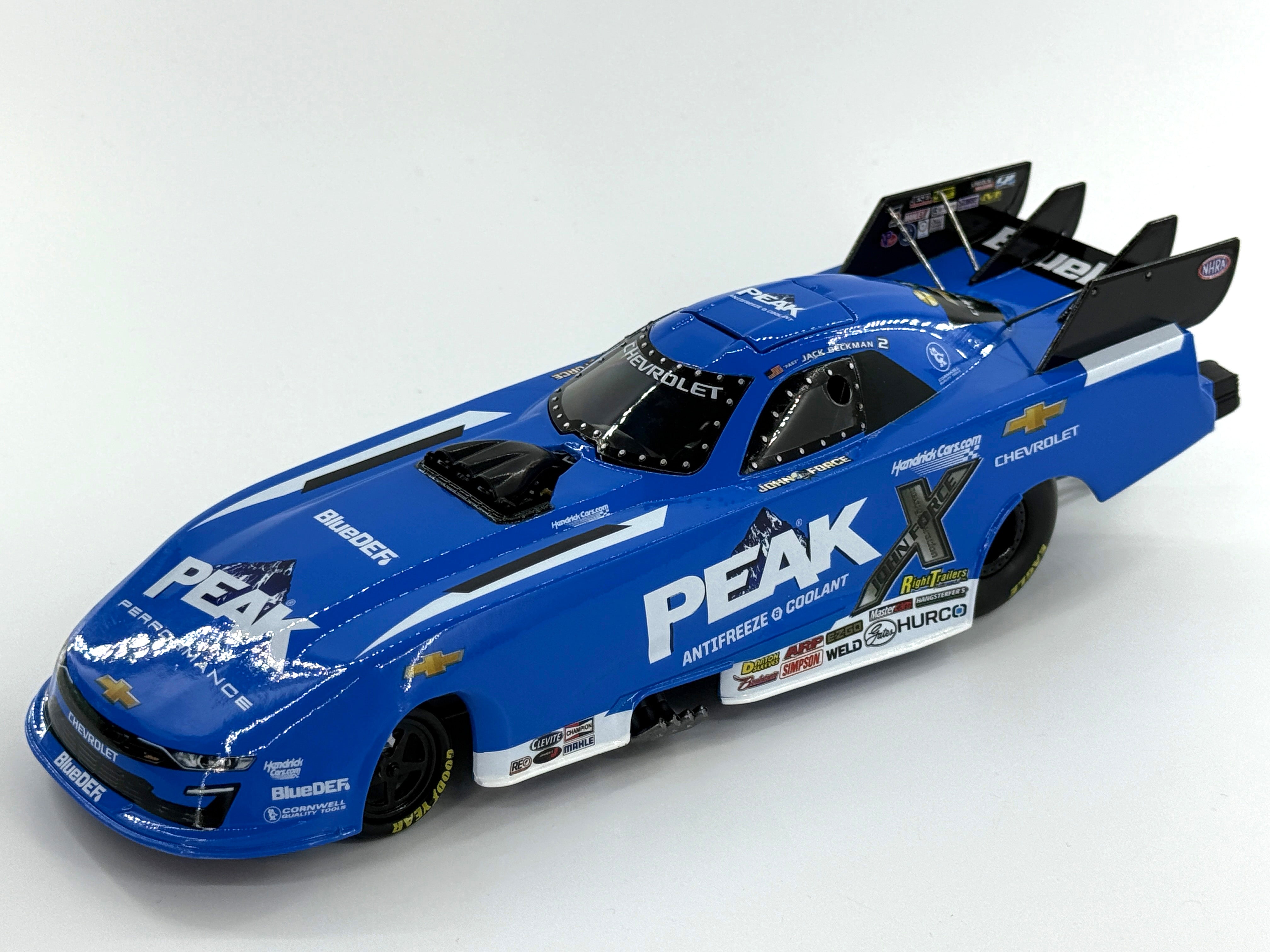 Jack Beckman 2025 Peak Chevy Camaro Funny Car 1:24 NHRA Diecast