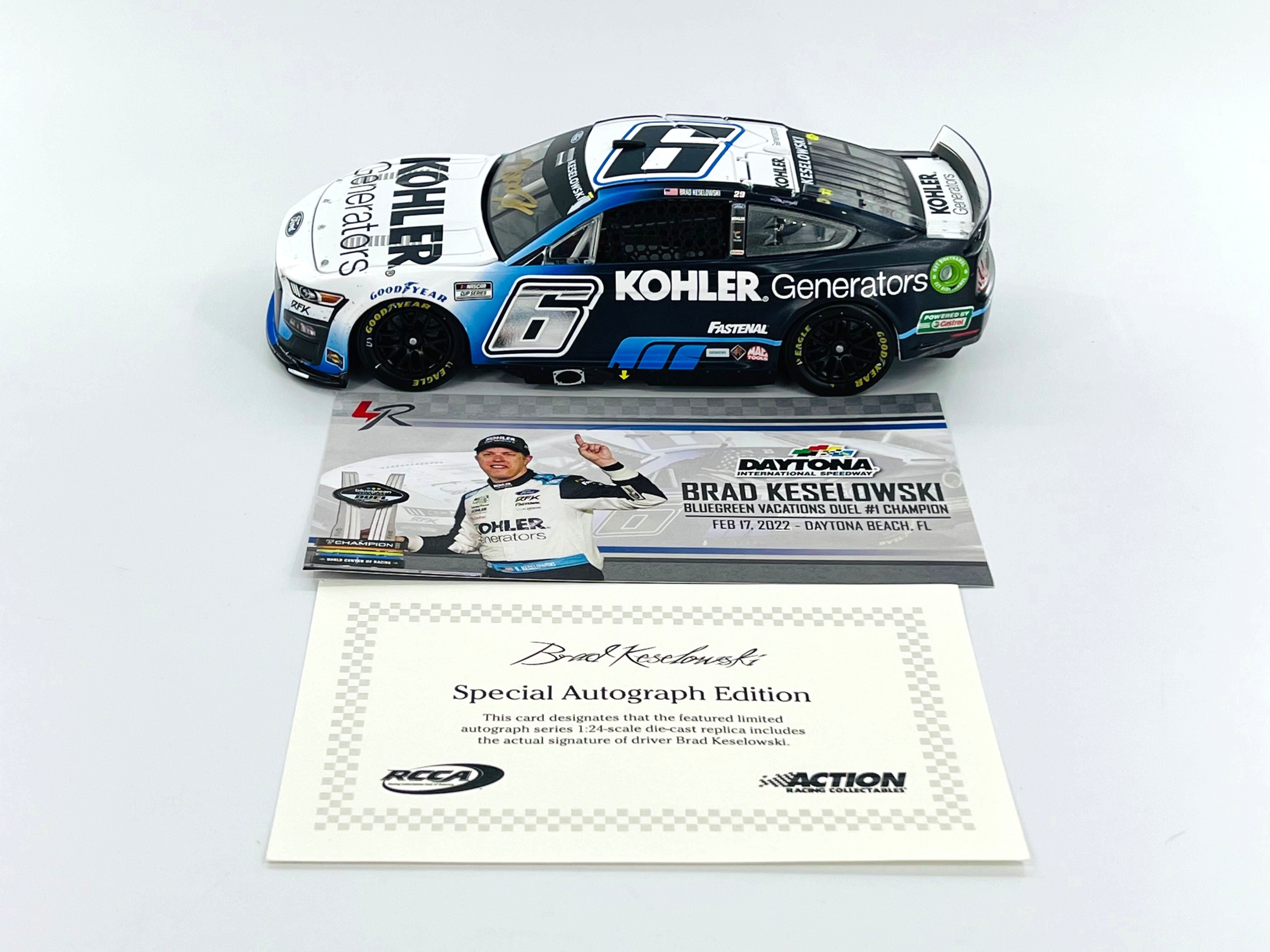 NASCAR 1/24 ケセロウスキー ダーリントンウィナー　サイン入り NASCAR 1/24 ケセロウスキー ダーリントンウィナー サイン入り