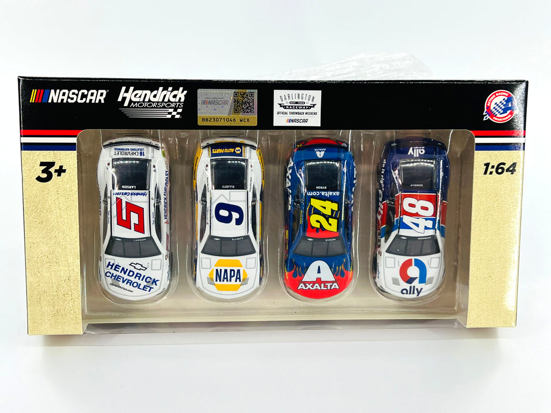 Hendrick Motorsports 2022 Darlington Throwback 4-Pack 1:64 Nascar Diecast