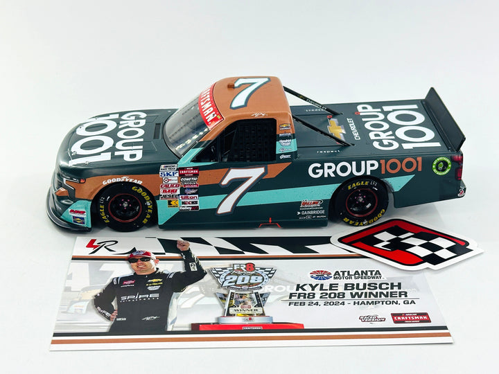 Kyle Busch 2024 Group 1001 Atlanta 02/24 Race Win 1:24 Nascar Diecast - Truck Series