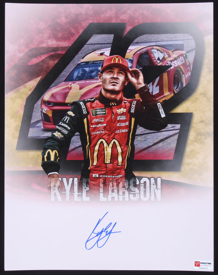 Kyle Larson Signed NASCAR 11x14 Photo (PA COA)