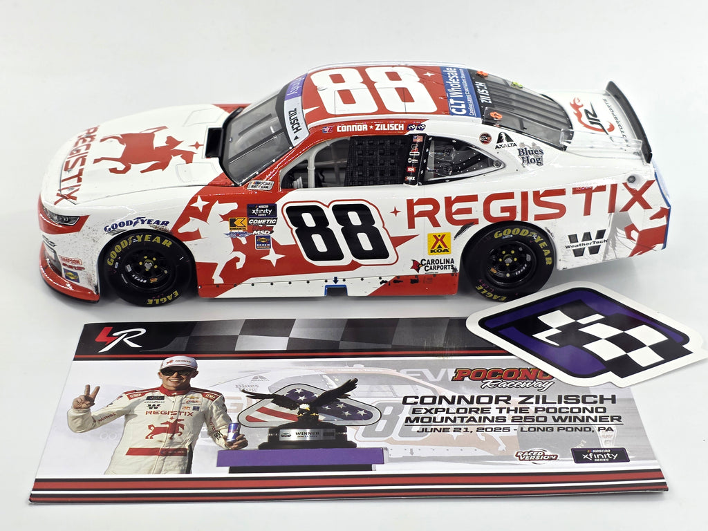 Connor Zilisch 2025 Registix Pocono 06/21/25 Race Win 1:24 Nascar