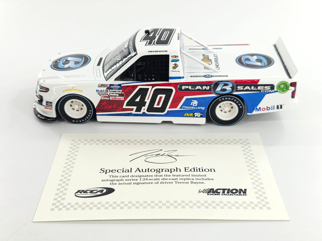 Trevor Bayne Autographed 2020 Plan B Sales / Darlington 1:24 Nascar Diecast