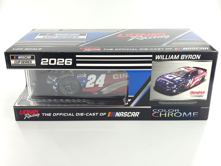 William Byron 2026 Cincinnati 1:24 Color Chrome Nascar Diecast