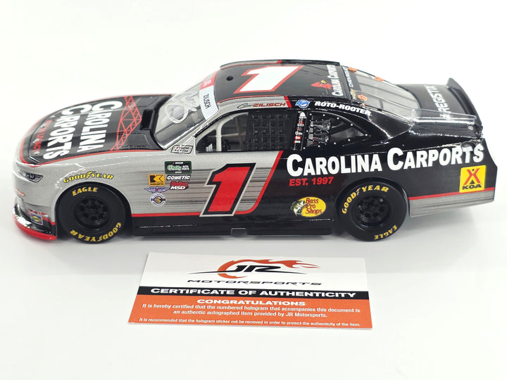 Connor Zilisch Autographed 2026 Carolina Carports 1:24 Xfinity Diecast