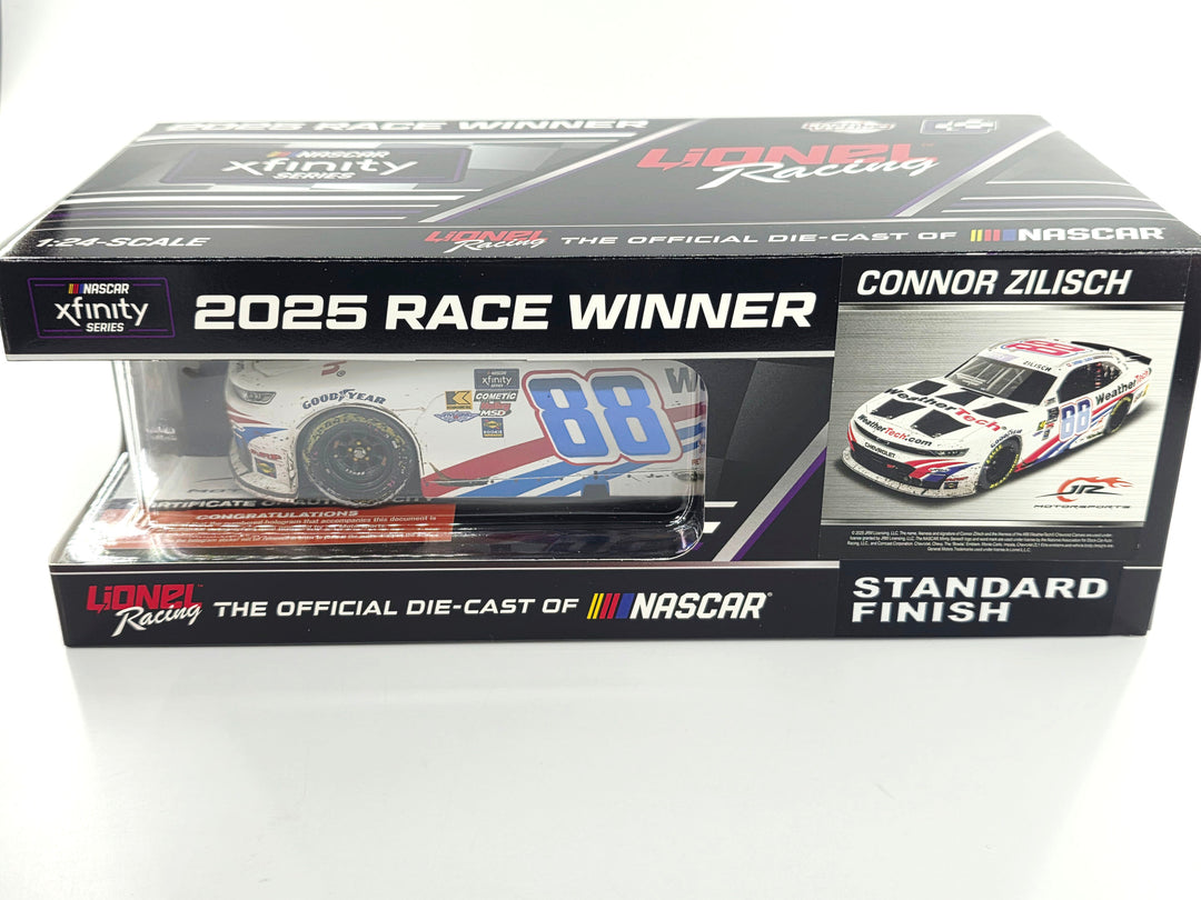 Connor Zilisch Autographed 2025 WeatherTech WWT 9/6/25 Gateway Race Win 1:24 Nascar Diecast