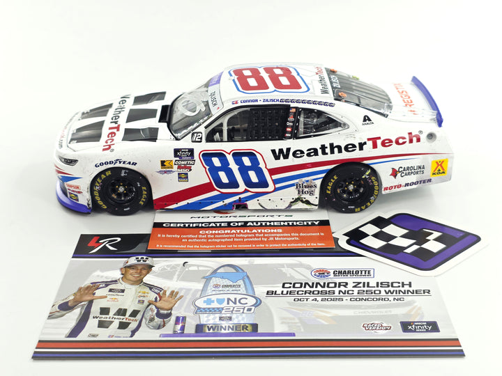 Connor Zilisch Autographed 2025 WeatherTech Charlotte Roval 10/4/25 Race Win 1:24 Nascar Diecast
