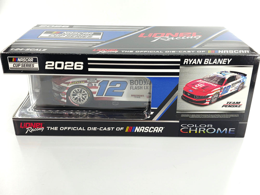 Ryan Blaney 2026 BodyArmor Patriotic 1:24 Color Chrome Nascar Diecast