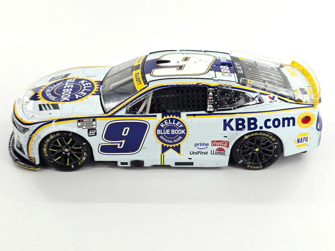 CHASE ELLIOTT 2025 KELLEY BLUE BOOK KANSAS RACED WIN 1:24 ELITE DIECAST