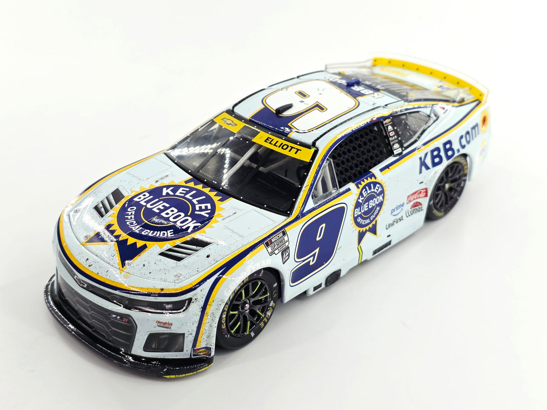 CHASE ELLIOTT 2025 KELLEY BLUE BOOK KANSAS RACED WIN 1:24 ELITE DIECAST
