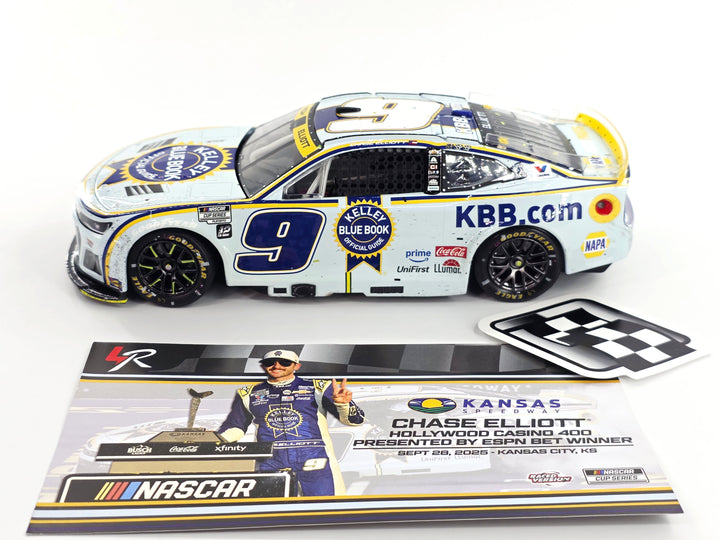 Chase Elliott 2025 Kelley Blue Book Kansas 9/28/25 Race Win 1:24 Nascar Diecast