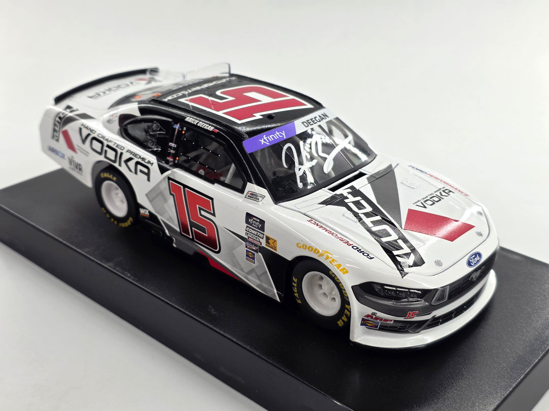 Hailie Deegan Autographed 2024 Klutch Vodka 1:24 Nascar Diecast - FOIL NUMBER CAR - Xfinity Series