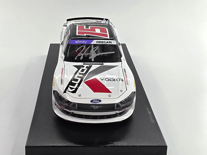 Hailie Deegan Autographed 2024 Klutch Vodka 1:24 Nascar Diecast - FOIL NUMBER CAR - Xfinity Series