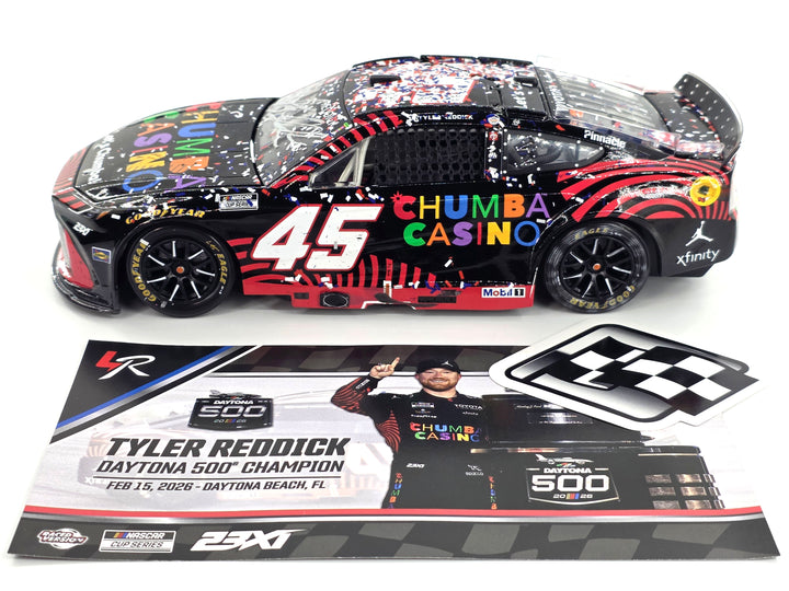 Tyler Reddick Autographed 2026 Chumba Casino / Daytona 500 2/15/26 Race Win 1:24 Nascar Diecast