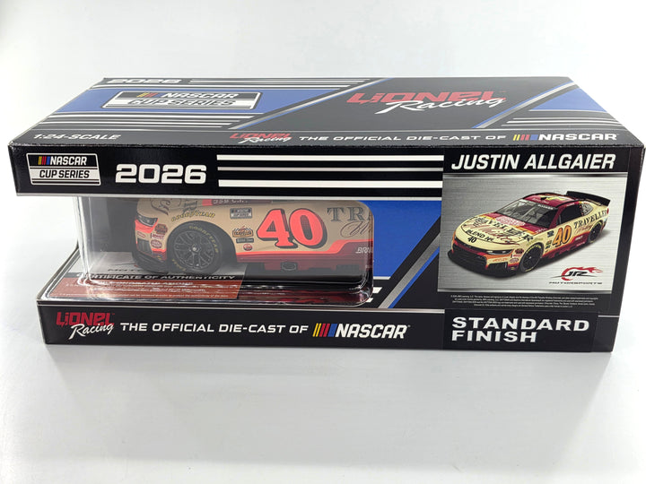 Justin Allgaier Autographed 2026 Traveller Whiskey 1:24 Nascar Diecast