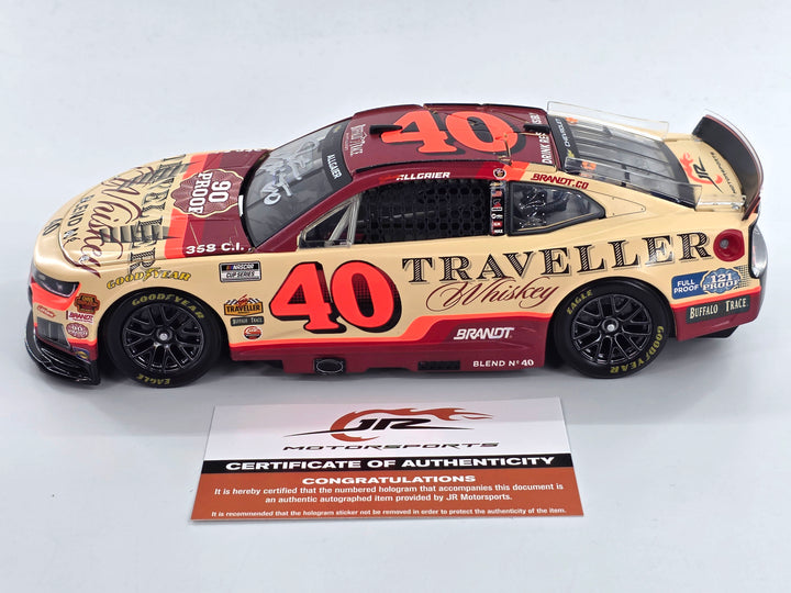 Justin Allgaier Autographed 2026 Traveller Whiskey 1:24 Nascar Diecast