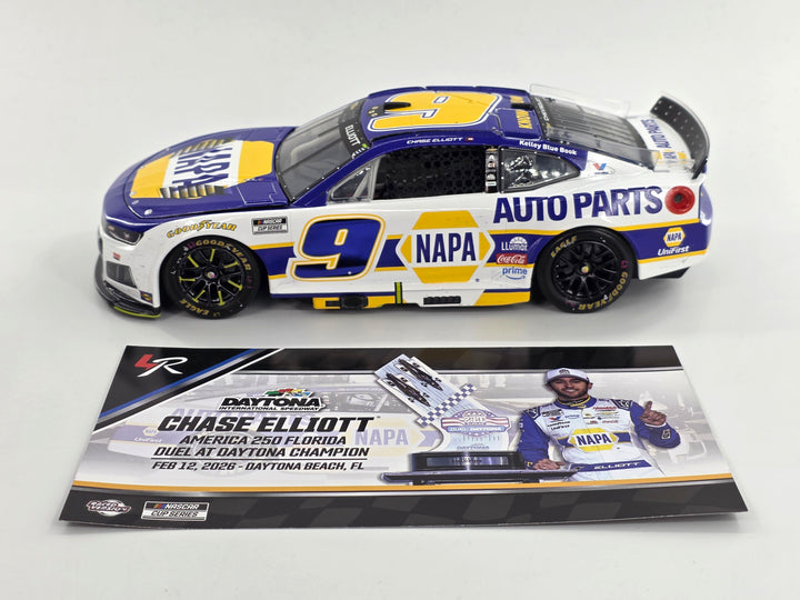 Chase Elliott 2026 Napa Duel 2 Daytona 2/12/26 Race Win 1:24 Nascar Diecast - FOIL NUMBER CAR