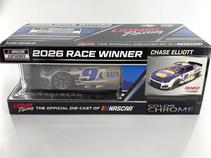 Chase Elliott 2026 Napa Duel 2 Daytona 2/12/26 Race Win1:24 Color Chrome Nascar Diecast - FOIL NUMBER CAR