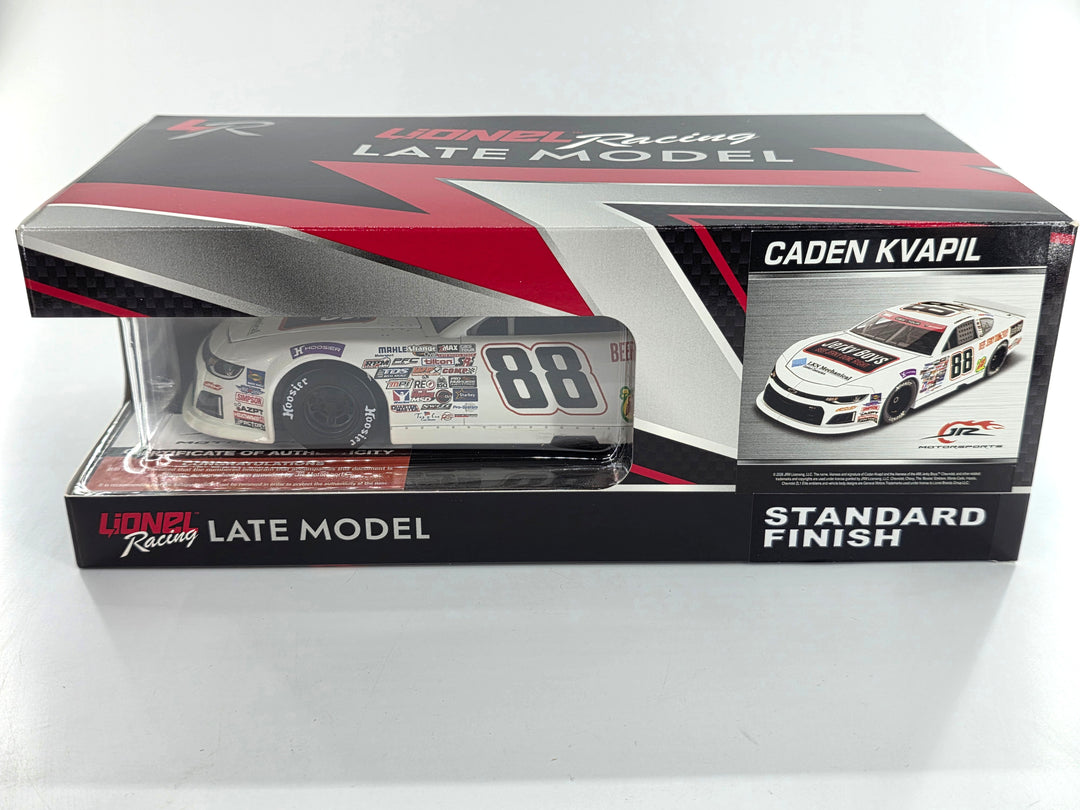 Caden Kvapil Autographed 2026 Jerky Boys 1:24 Dirt Late Model Diecast