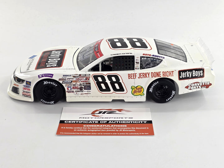 Caden Kvapil Autographed 2026 Jerky Boys 1:24 Dirt Late Model Diecast