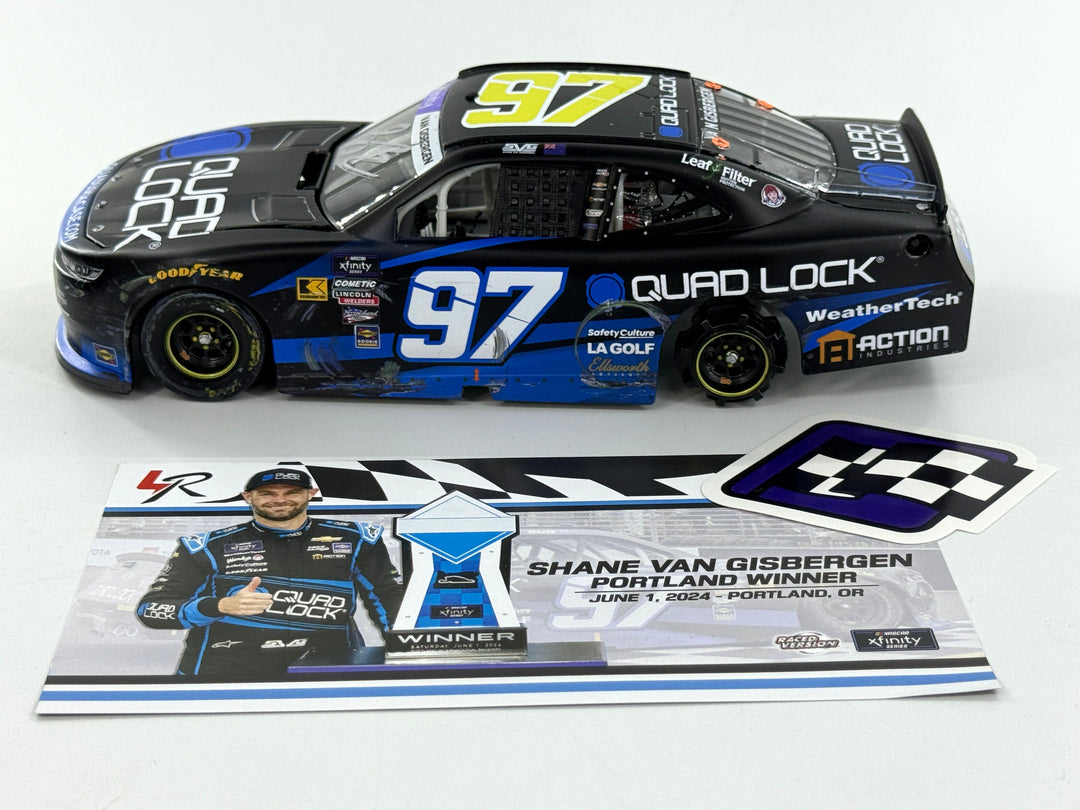 Shane van Gisbergen Autographed 2024 Quad Lock Portland 6/1 Race Win 1:24 Nascar Diecast - Xfinity Series