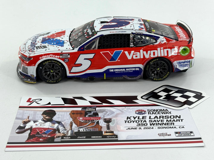 KYLE LARSON 2024 VALVOLINE SONOMA RACED WIN 1:24 DIECAST