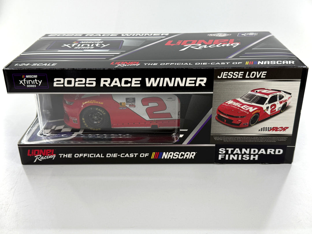 Jesse Love 2025 Whelen Daytona 2/15 Race Win 1:24 Nascar Diecast - Xfinity Series