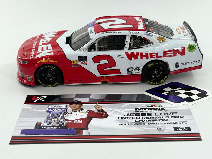 Jesse Love 2025 Whelen Daytona 2/15 Race Win 1:24 Nascar Diecast - Xfinity Series