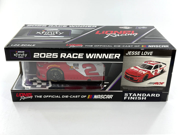 Jesse Love Autographed 2025 Whelen Daytona 2/15 Race Win Race Win 1:24 Nascar Diecast - Xfinity Series
