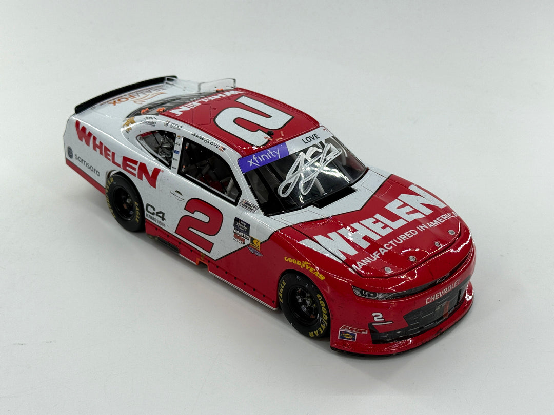 Jesse Love Autographed 2025 Whelen Daytona 2/15 Race Win Race Win 1:24 Nascar Diecast - Xfinity Series