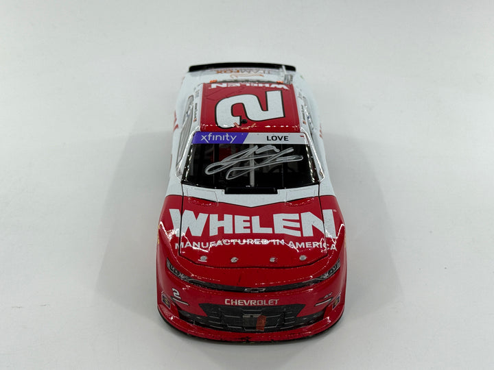 Jesse Love Autographed 2025 Whelen Daytona 2/15 Race Win Race Win 1:24 Nascar Diecast - Xfinity Series