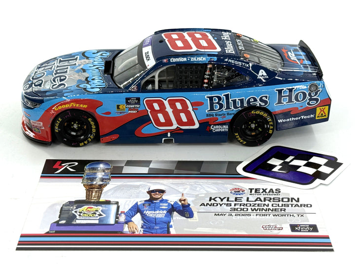 KYLE LARSON 2025 BLUES HOG TEXAS XFINITY WIN 1:24 ARC DIECAST