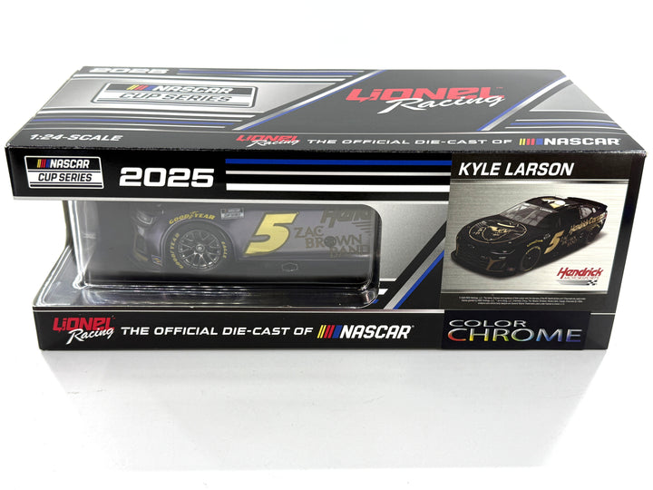 Kyle Larson 2025 Hendrickcars.com/Zac Brown Band 1:24 Color Chrome Nascar Diecast - FOIL NUMBER DIECAST