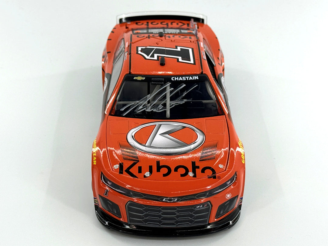 Ross Chastain Autographed 2024 Kubota 1:24 Nascar Diecast - FOIL NUMBER DIECAST