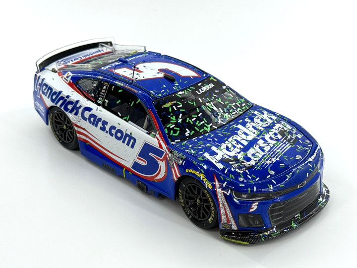 Kyle Larson 2025 Hendrickcars.com Kansas 5/11/25 Race Win 1:24 Elite Nascar Diecast