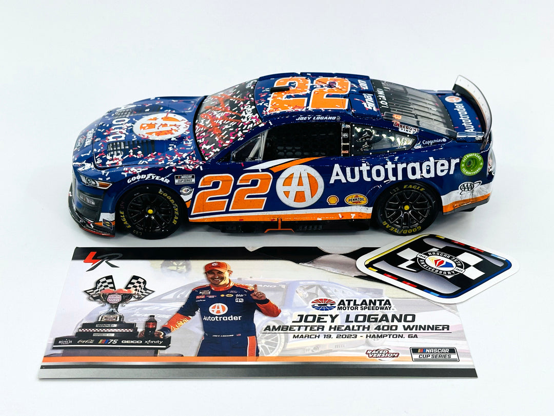 Joey Logano Autographed 2023 AutoTrader Atlanta 3/19 Race Win 1:24 Nascar Diecast