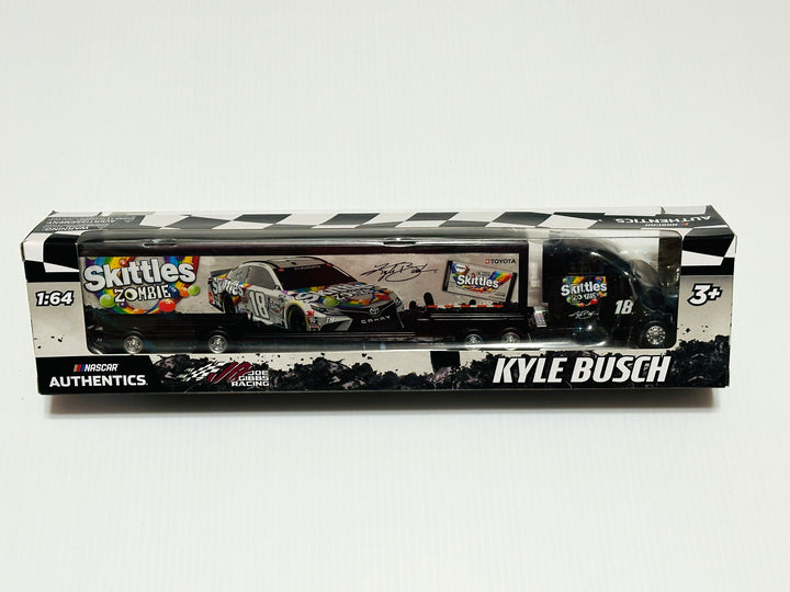 Kyle Busch #18 Skittles M&M's/Zombie 1:64 Nascar Hauler