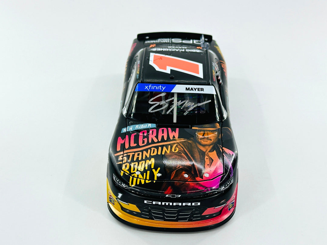 Sam Mayer Dual Autographed w/Tim McGraw 2023 Tim McGraw "Standing Room Only" 1:24 Nascar Diecast