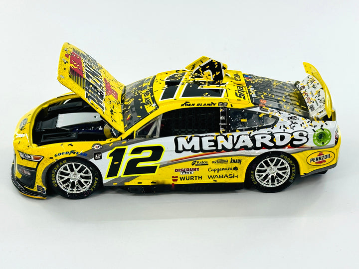 Ryan Blaney 2023 Pennzoil/Menards Talladega 10/1 Race Win 1:24 Elite Nascar Diecast