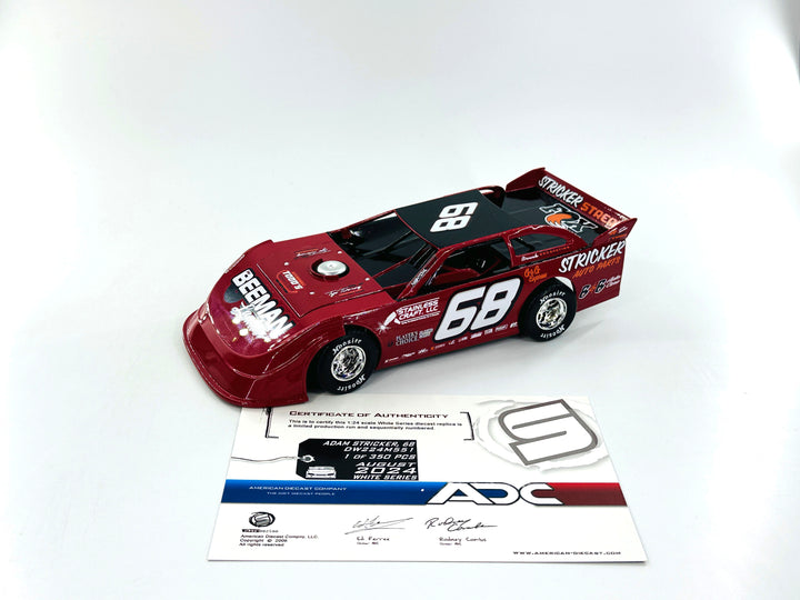 Adam Stricker 2024 #68 RED Dirt Late Model 1:24 Diecast Car