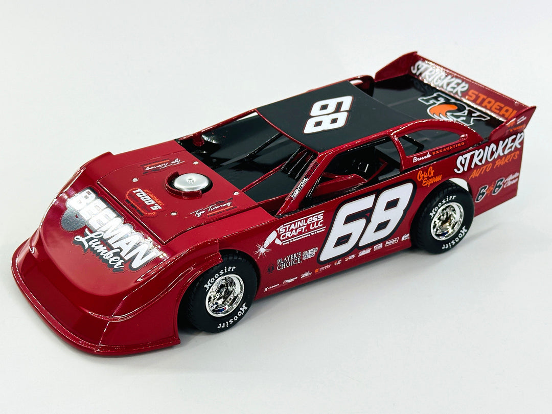 Adam Stricker 2024 #68 RED Dirt Late Model 1:24 Diecast Car