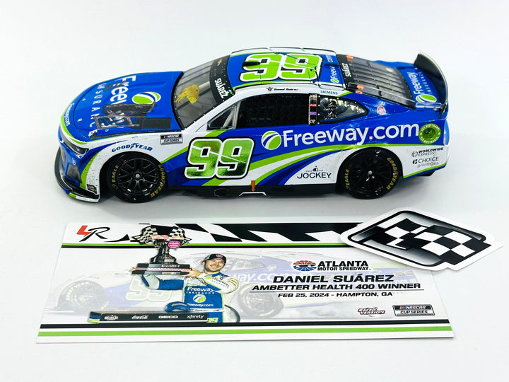 DANIEL SUAREZ 2024 FREEWAY INSURANCE ATLANTA RACED WIN 1:24 ARC DIECAST