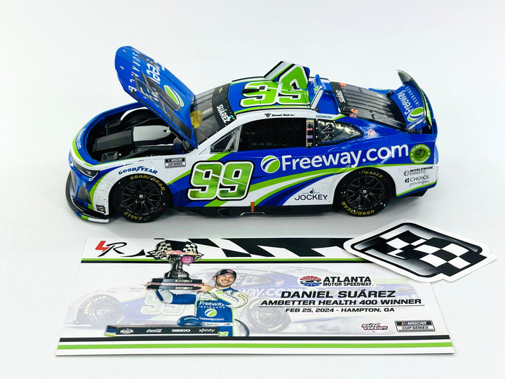 DANIEL SUAREZ 2024 FREEWAY INSURANCE ATLANTA RACED WIN 1:24 ELITE DIECAST