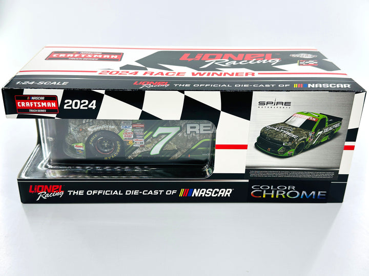 Kyle Busch 2024 Realtree Texas 4/12 Race Win 1:24 Color Chrome Nascar Diecast - Truck Series