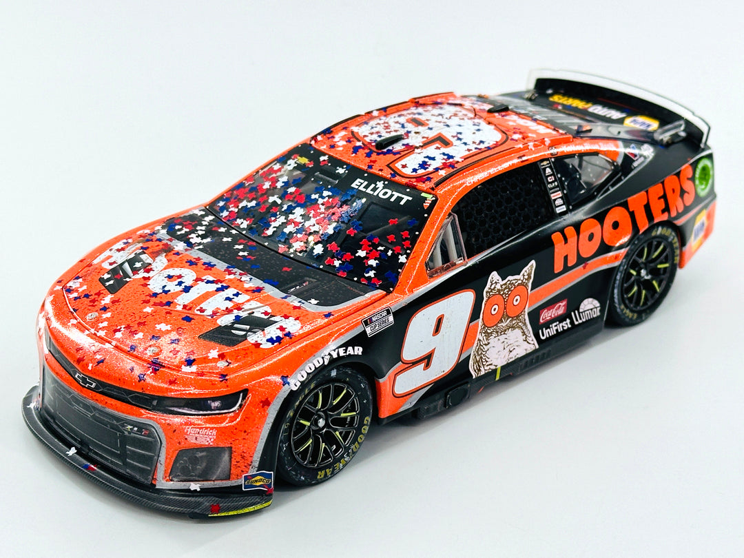 CHASE ELLIOTT 2024 HOOTERS TEXAS RACE WIN 1:24 ELITE DIECAST