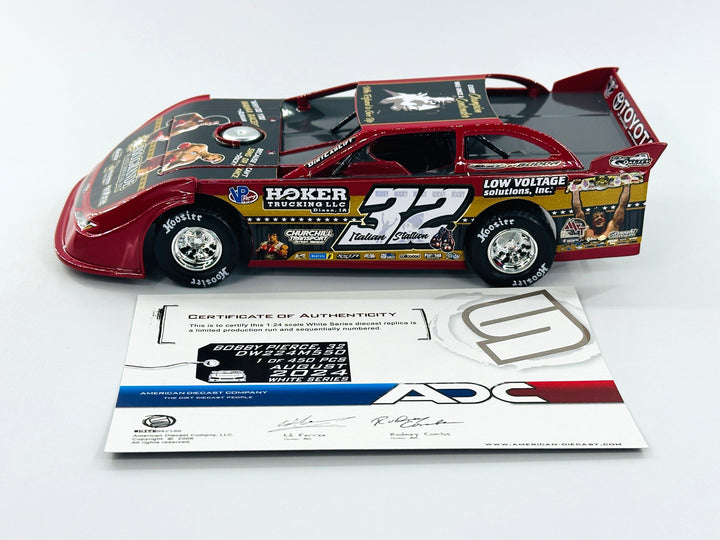 Bobby Pierce 2024 #32 World 100 Dirt Late Model 1:24 Diecast Car