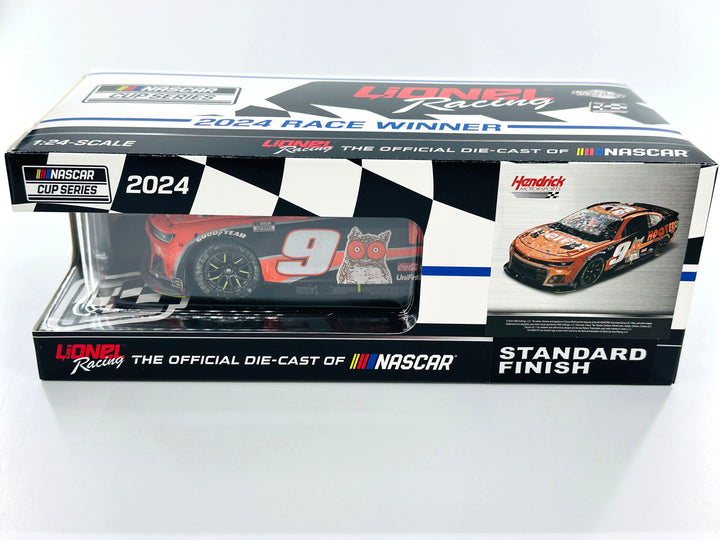 CHASE ELLIOTT 2024 HOOTERS TEXAS RACE WIN 1:24 ARC DIECAST