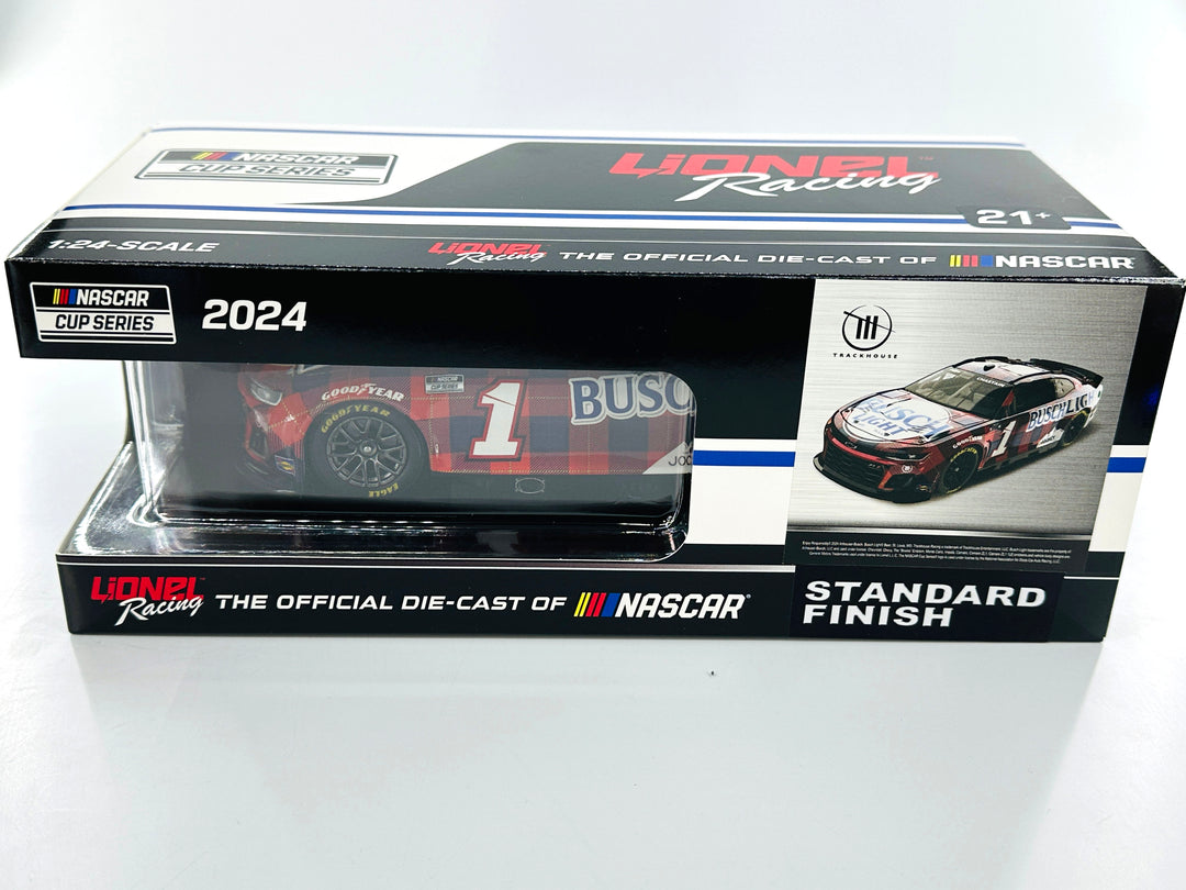 Ross Chastain Autographed 2024 Busch Light Flannel 1:24 Nascar Diecast