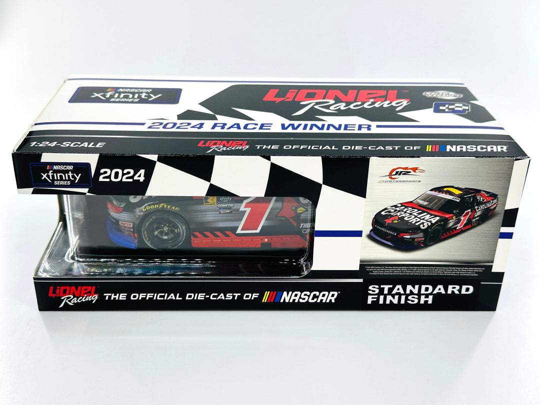 Sam Mayer 2024 Carolina Carports Texas 4/13 Race Win 1:24 Nascar Diecast - FOIL NUMBER CAR - Xfinity Series